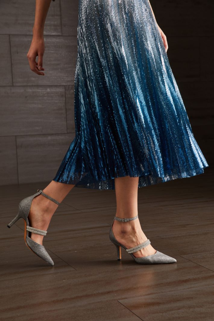 Gonna in tulle con paillettes - ARGENTO AVIO - Fashion Market - 3