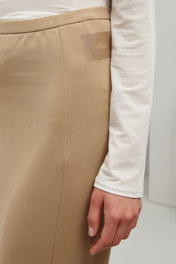 Gonna in jersey  - BEIGE - Fashion Market - 3