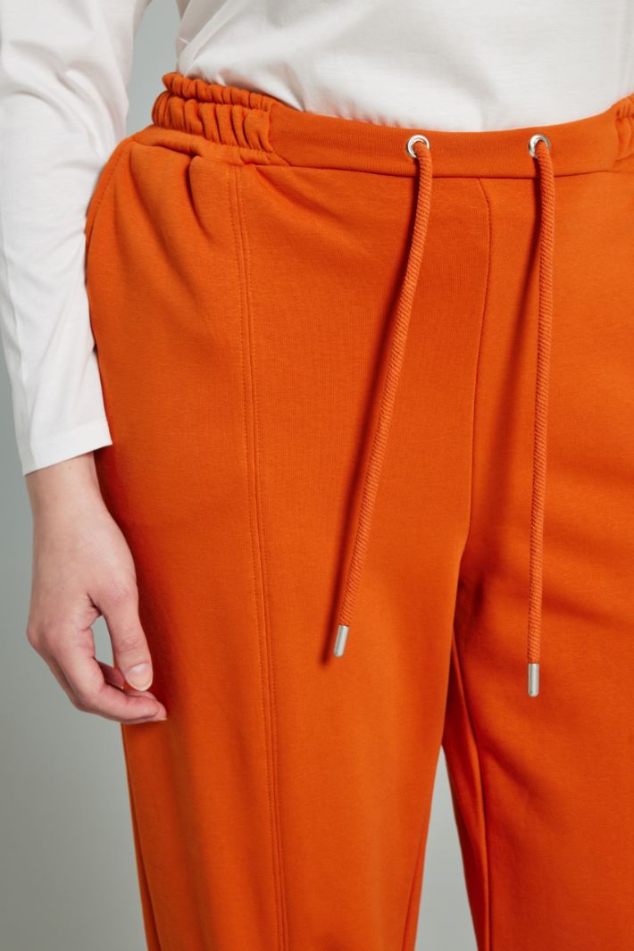 Pantaloni jogger con polsini - ARANCIONE - Fashion Market - 3