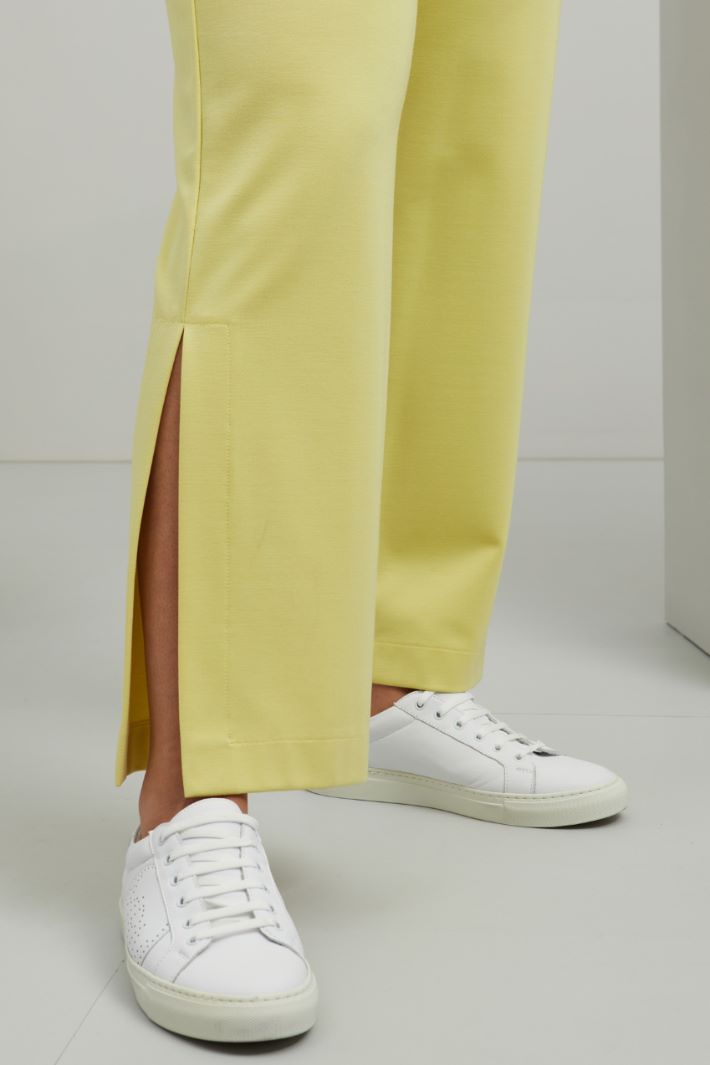 Pantaloni in jersey - GIALLO FLUO - Fashion Market - 3