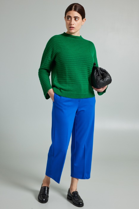 Pantaloni cropped in jersey - Fashion Market