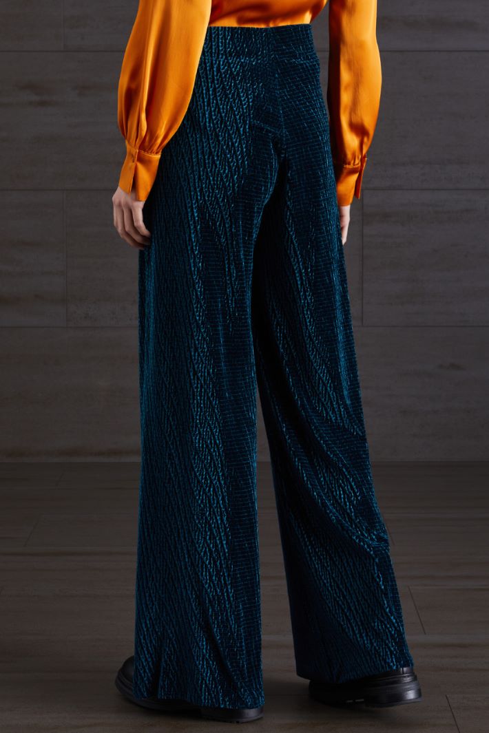 Pantaloni in velluto - PETROLIO - Fashion Market - 4