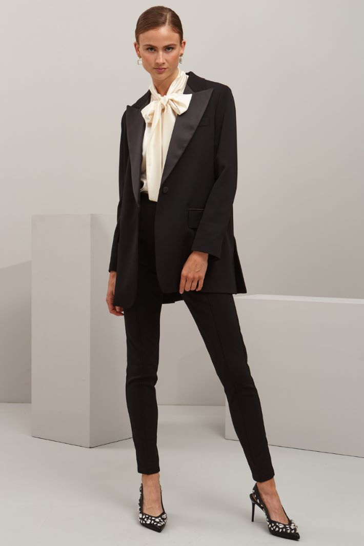 Pantaloni skinny stretch  - NERO - Fashion Market
