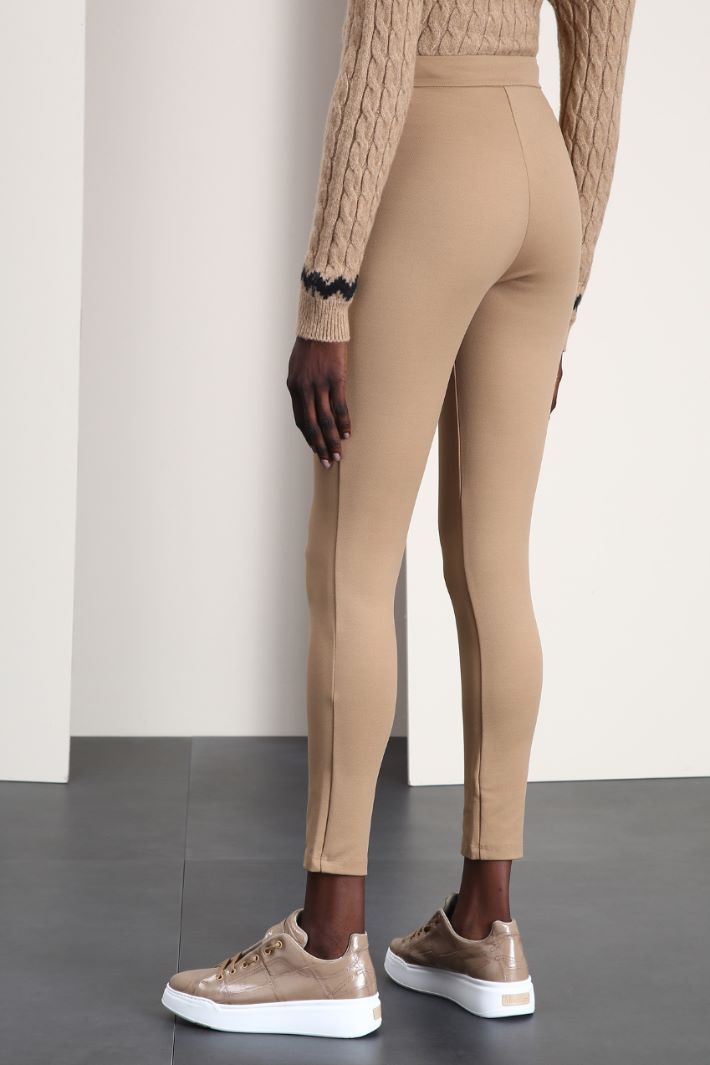 Leggings in jersey diagonale - CAMMELLO - Fashion Market - 2
