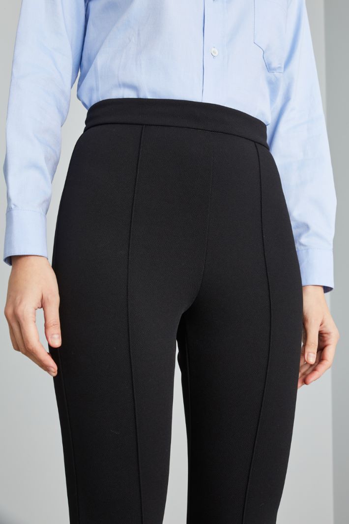 Pantaloni skinny in jersey - NERO - Fashion Market - 3