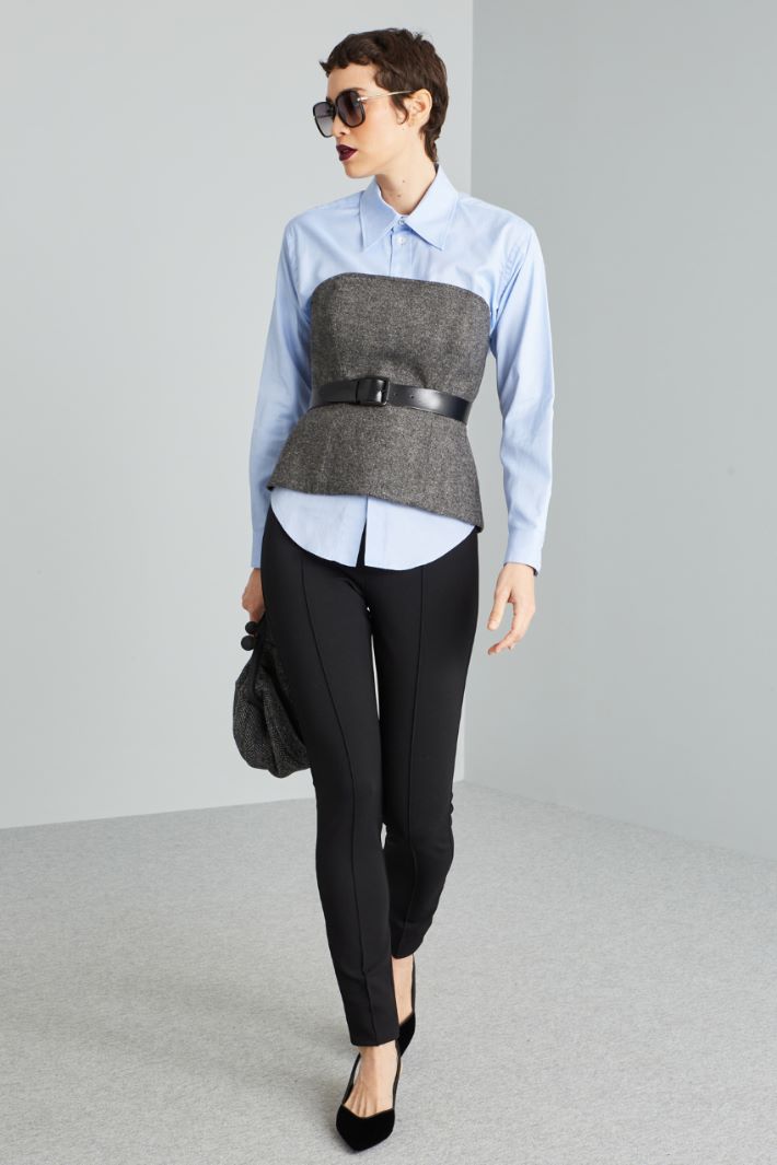 Pantaloni skinny in jersey - NERO - Fashion Market