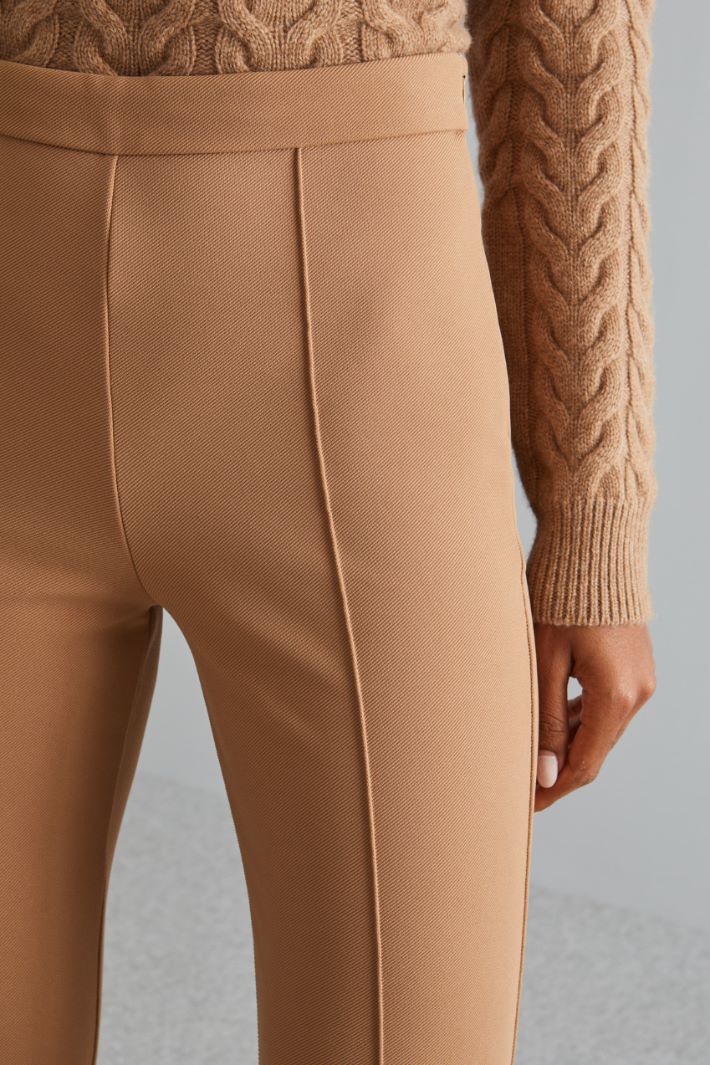 Pantaloni skinny in jersey - CAMMELLO - Fashion Market - 3