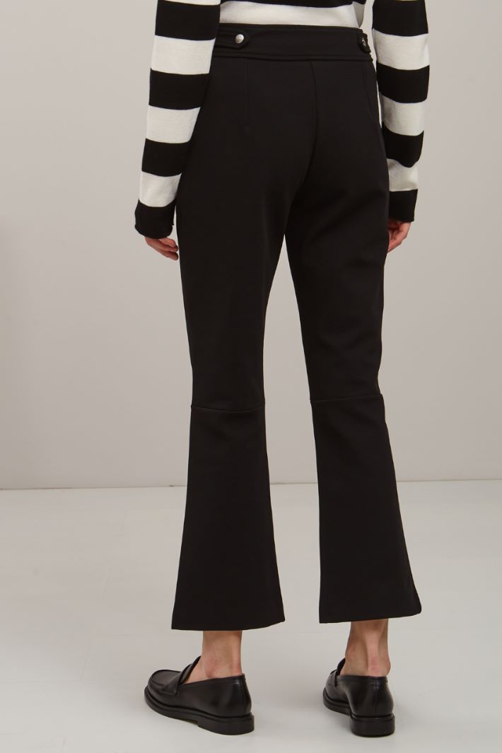 Pantaloni in jersey  - NERO - Fashion Market - 4