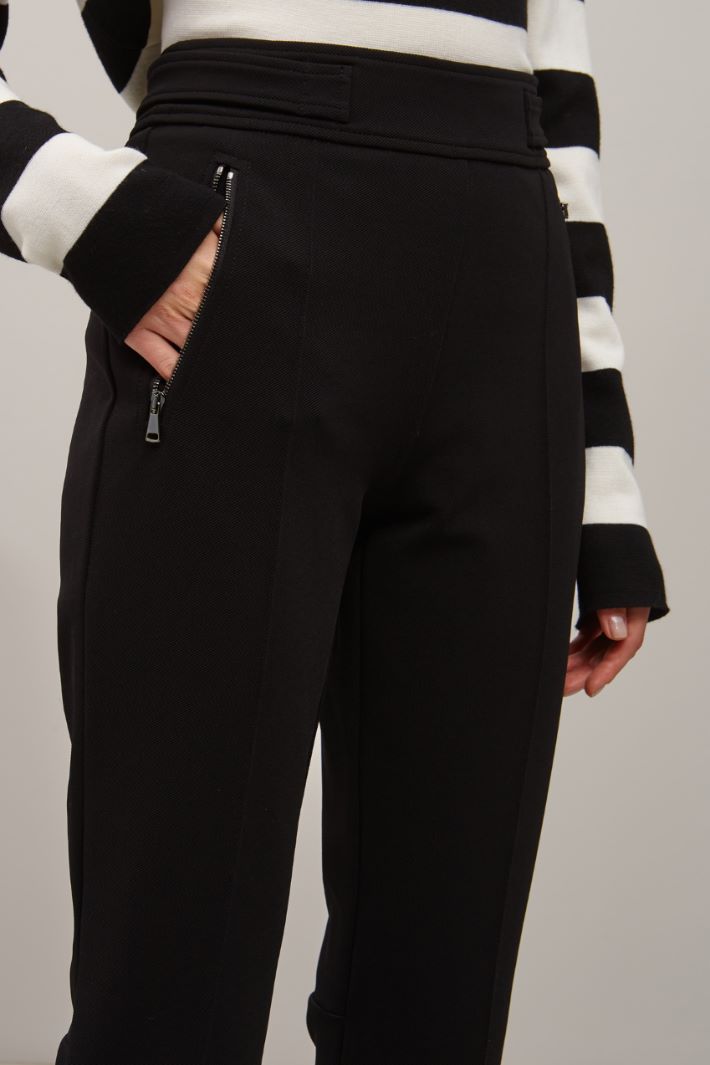 Pantaloni in jersey  - NERO - Fashion Market - 3