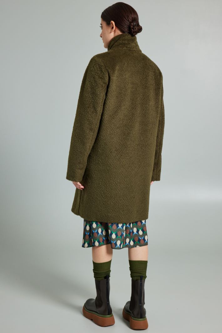 Giaccone effetto peluche - VERDE MILITARE - Fashion Market - 4