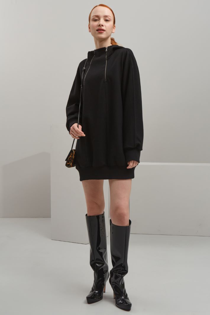Felpa in lana - NERO - Fashion Market
