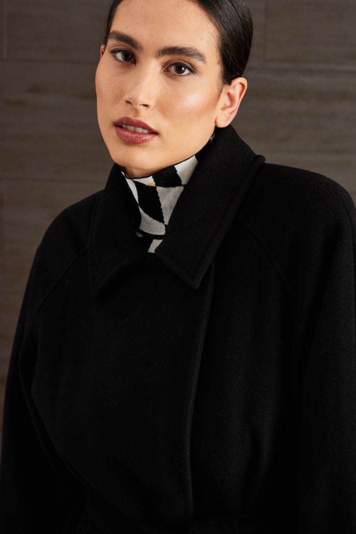 Cappotto in lana  - NERO - Fashion Market - 3