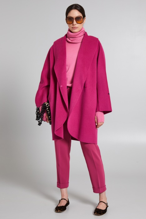 Cappotto a uovo in doppio panno - Fashion Market