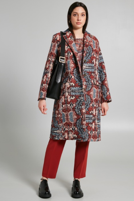 Cappotto in tessuto jacquard - Fashion Market