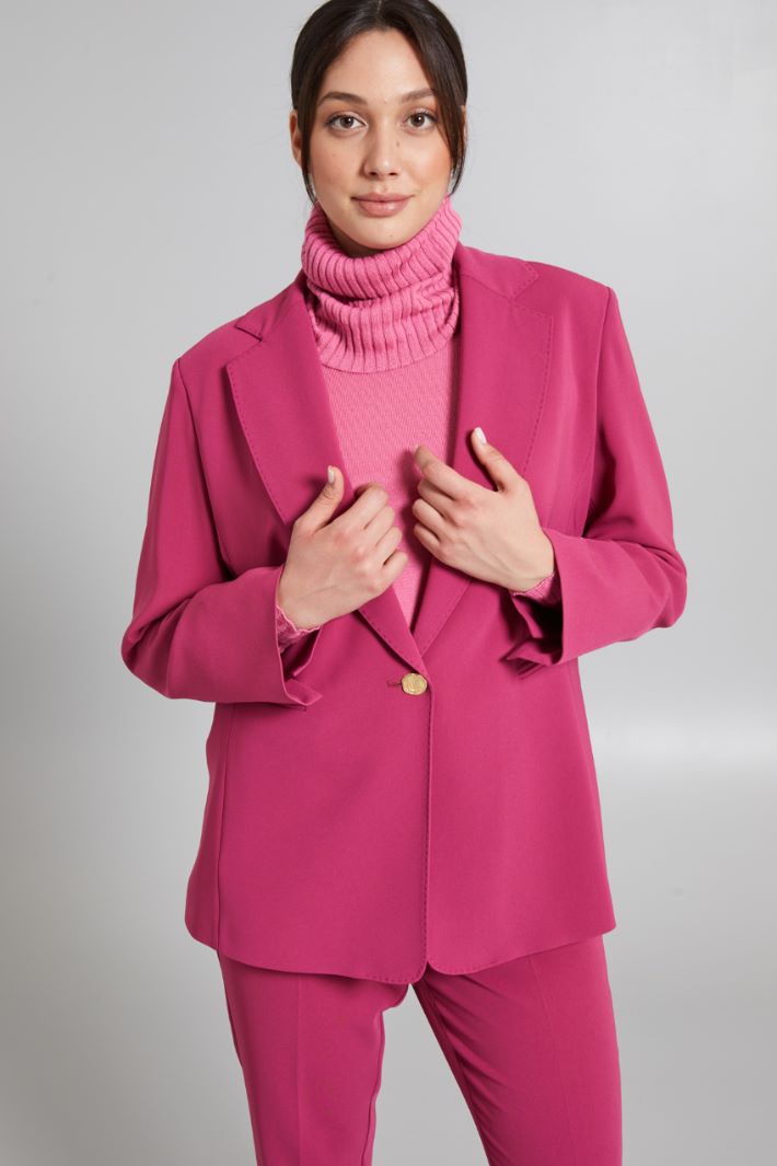 Blazer dritto in cady - LAMPONE - Fashion Market - 2