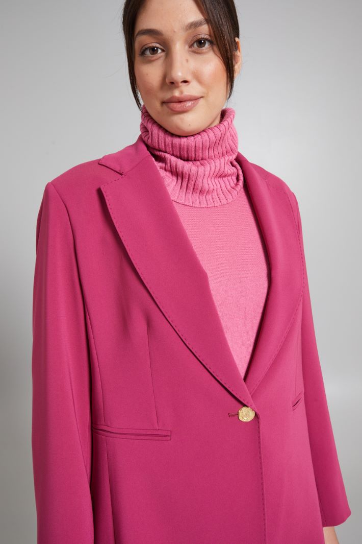 Blazer dritto in cady - LAMPONE - Fashion Market - 3