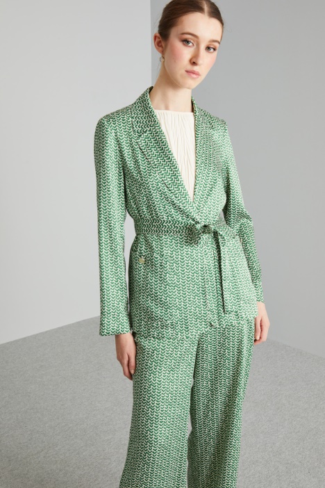 Blazer destrutturato in twill  - Fashion Market