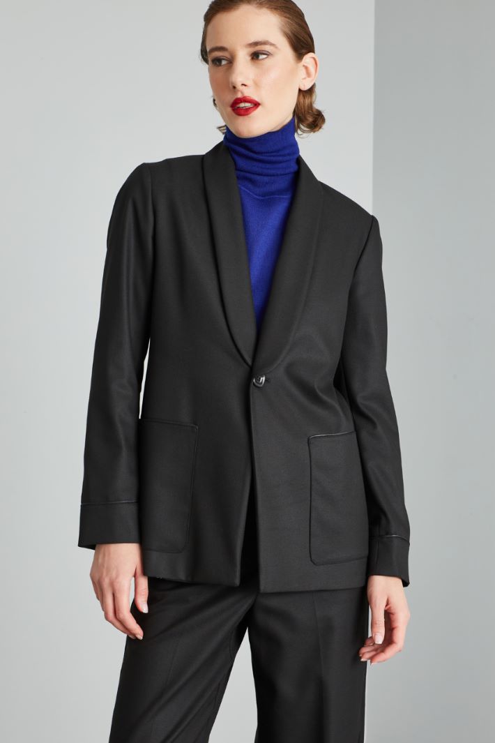 Blazer con tasche applicate - NERO - Fashion Market - 2