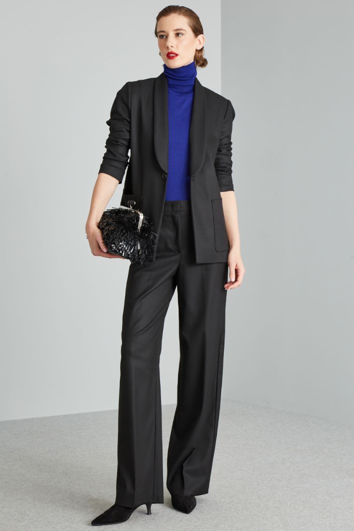 Blazer con tasche applicate - NERO - Fashion Market