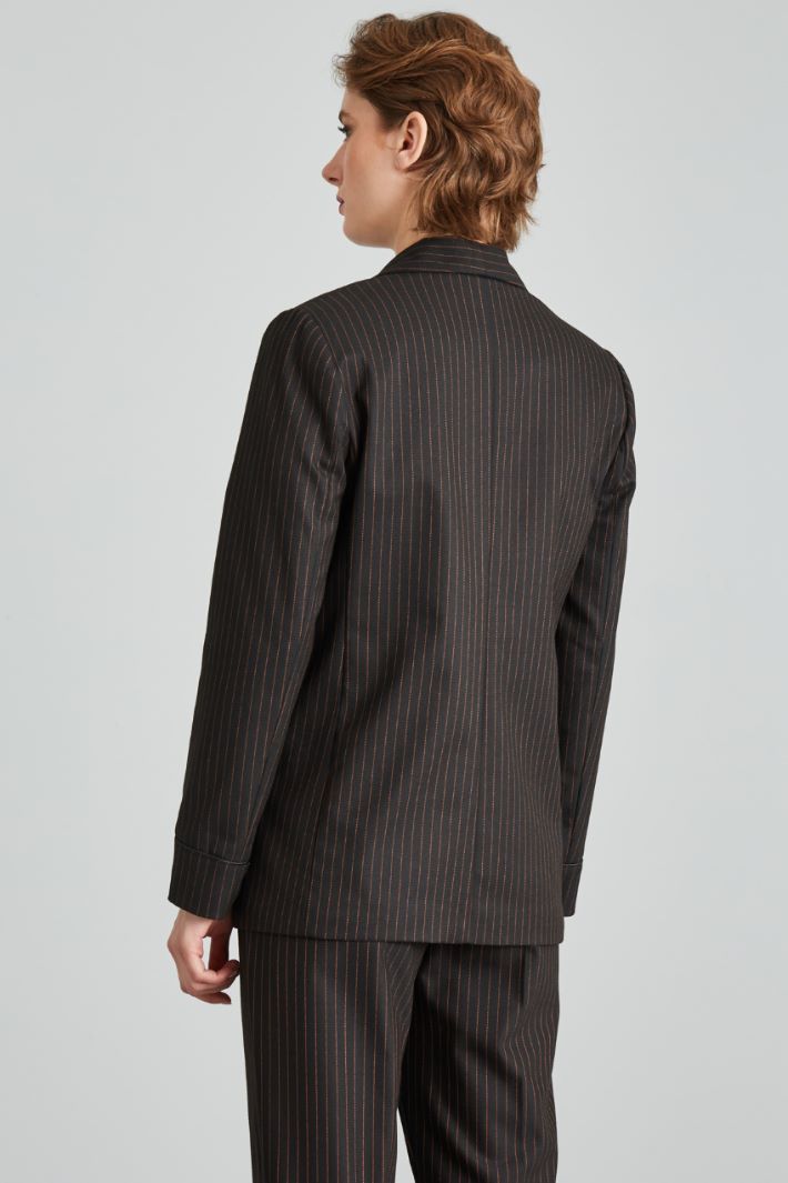 Blazer con tasche applicate - NERO ARANCIONE - Fashion Market - 4