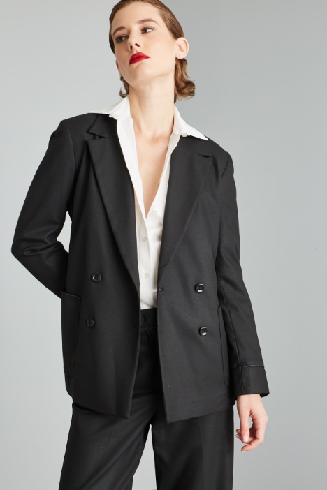 Blazer doppiopetto in viscosa - Fashion Market