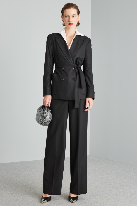 Blazer doppiopetto in viscosa - Fashion Market