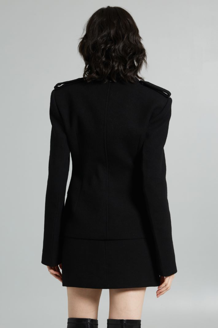 Giacca stile sahariana - NERO - Fashion Market - 4