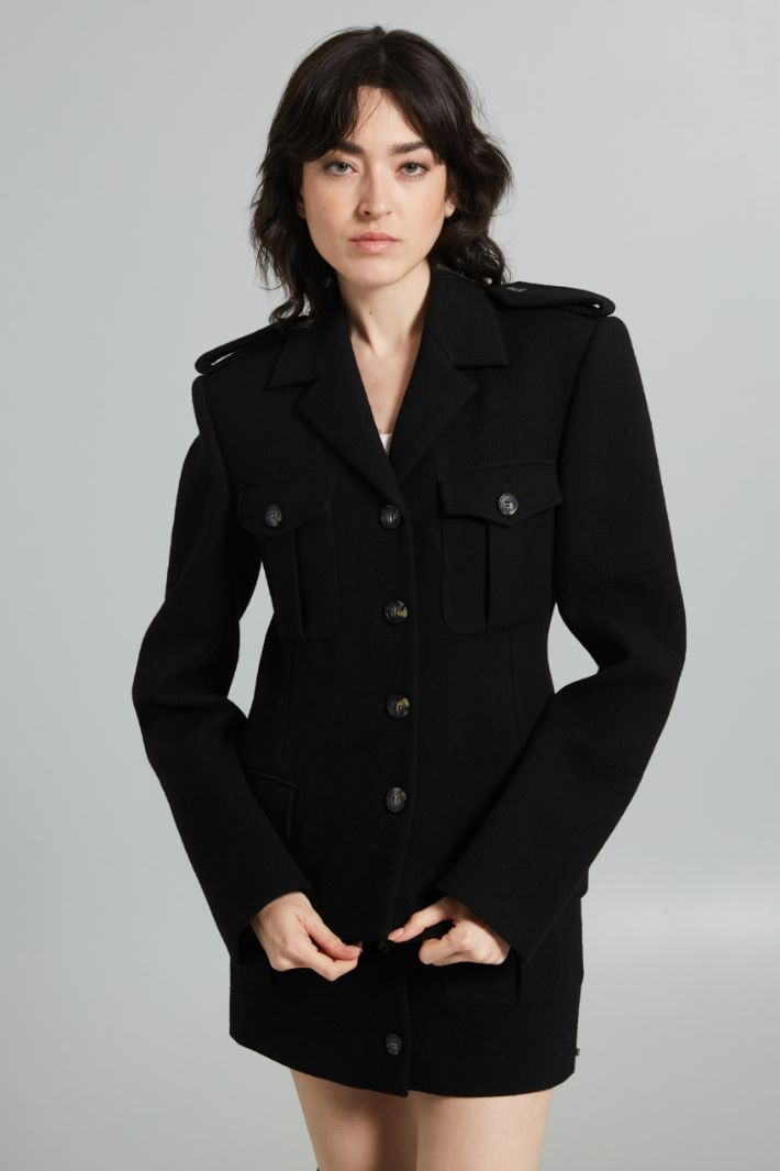 Giacca stile sahariana - NERO - Fashion Market - 2