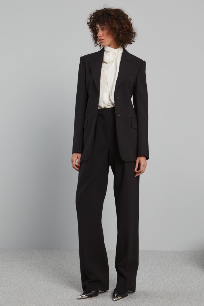 Blazer in doppia tela - NERO - Fashion Market