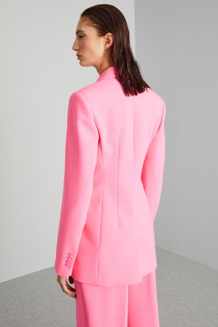 Blazer in doppia tela - ROSA ACCESO - Fashion Market - 4