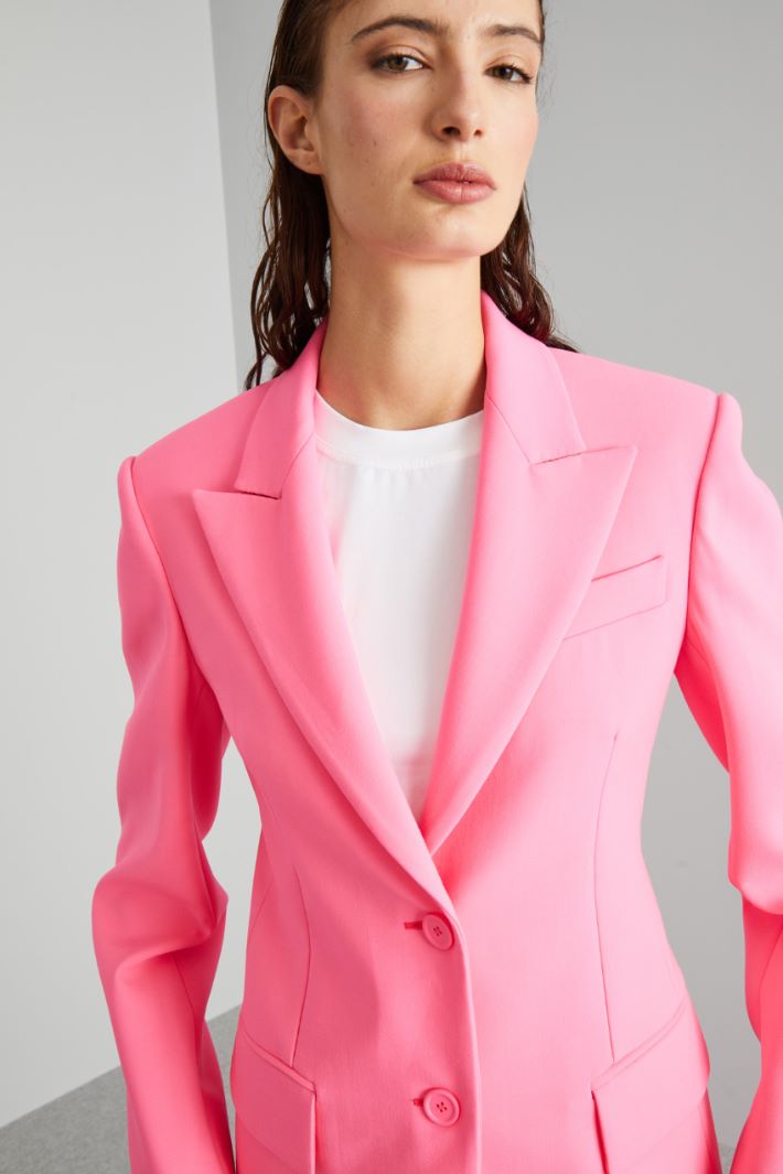 Blazer in doppia tela - ROSA ACCESO - Fashion Market - 3