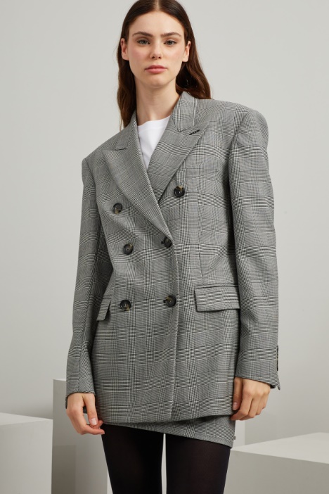 Blazer in batavia di lana - Fashion Market