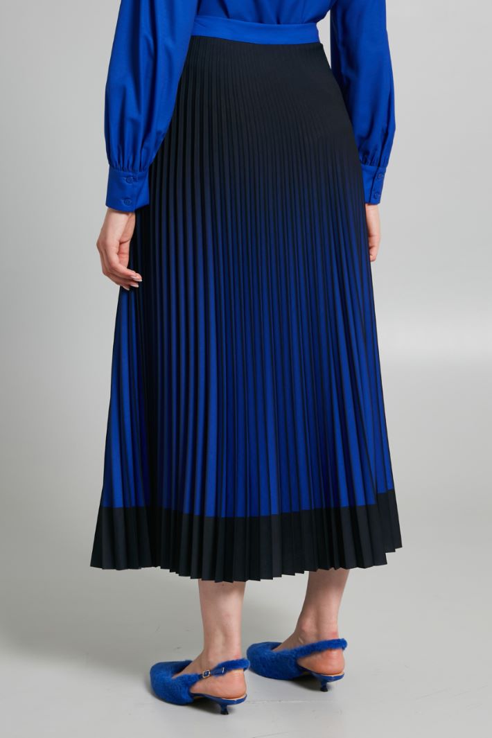 Gonna plissettata  - BLU NOTTE BLUETTE - Fashion Market - 4