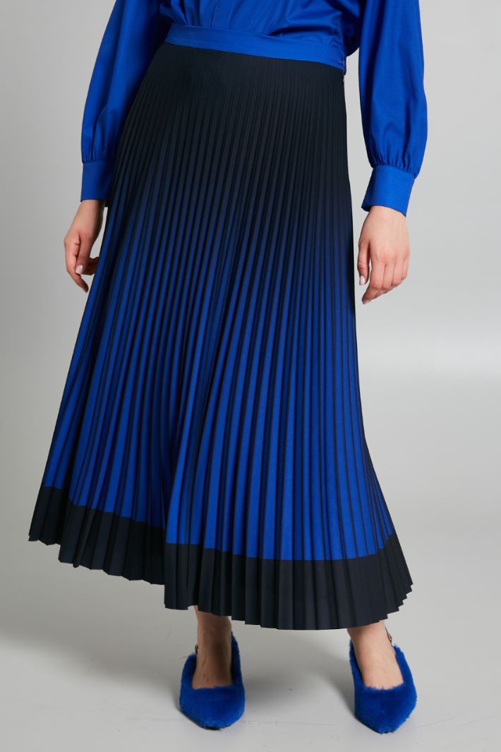 Gonna plissettata  - BLU NOTTE BLUETTE - Fashion Market - 2
