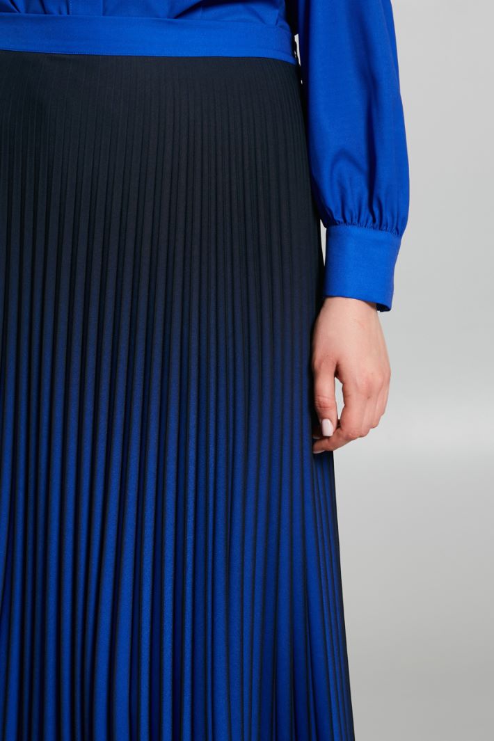 Gonna plissettata  - BLU NOTTE BLUETTE - Fashion Market - 3