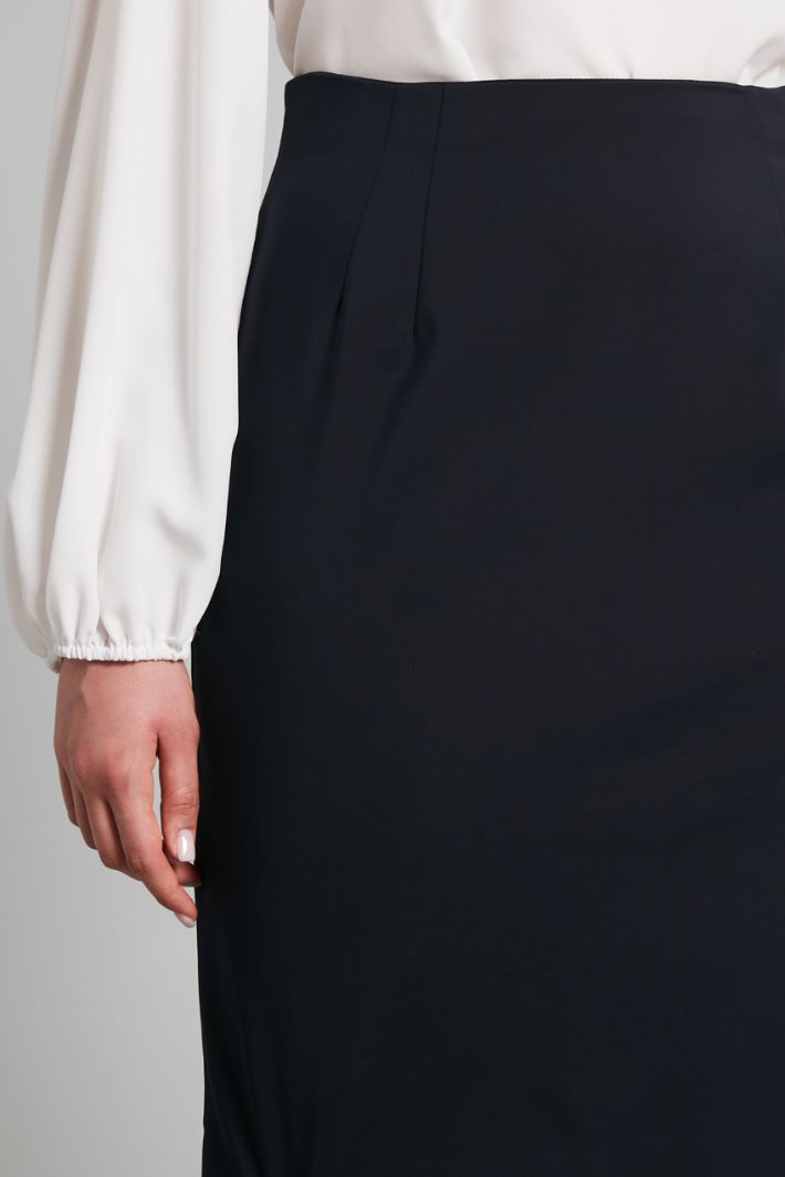 Gonna a tubino in tela tecnica - BLU NOTTE - Fashion Market - 3