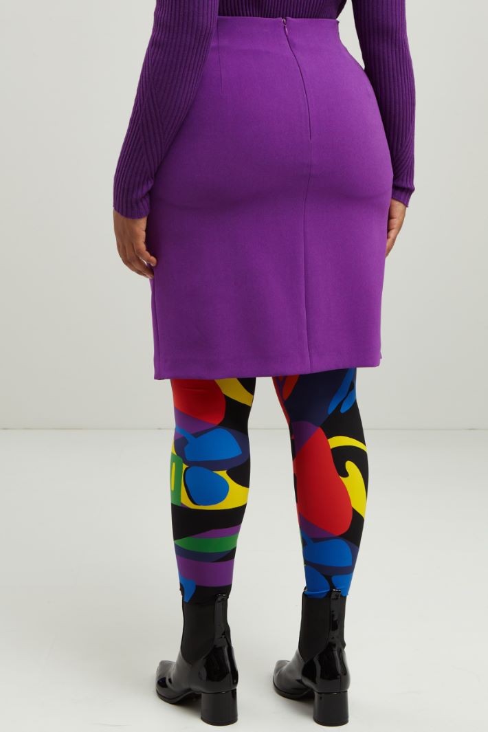 Gonna corta in cady crépe - VIOLA - Fashion Market - 4