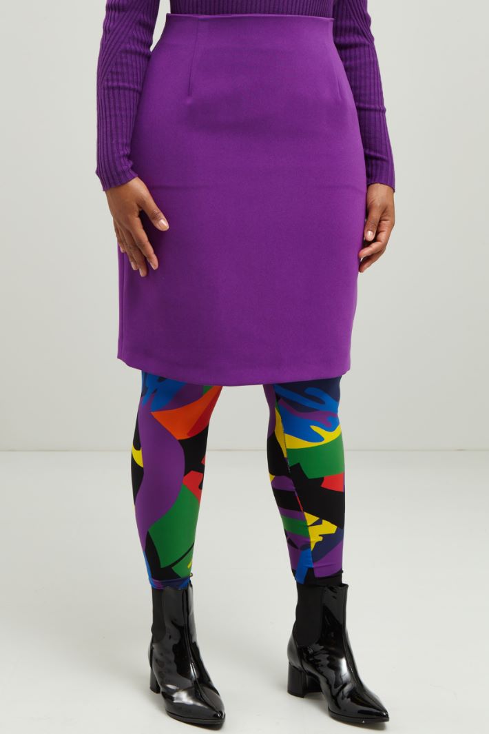 Gonna corta in cady crépe - VIOLA - Fashion Market - 2