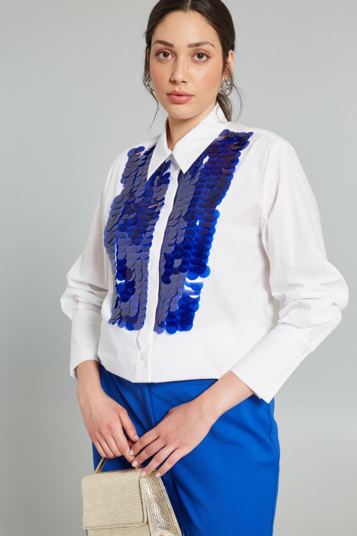 Camicia con dettagli - BIANCA BLU - Fashion Market - 2