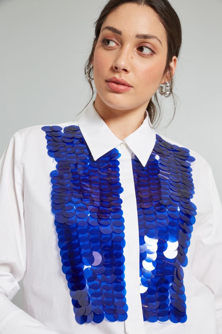 Camicia con dettagli - BIANCA BLU - Fashion Market - 3