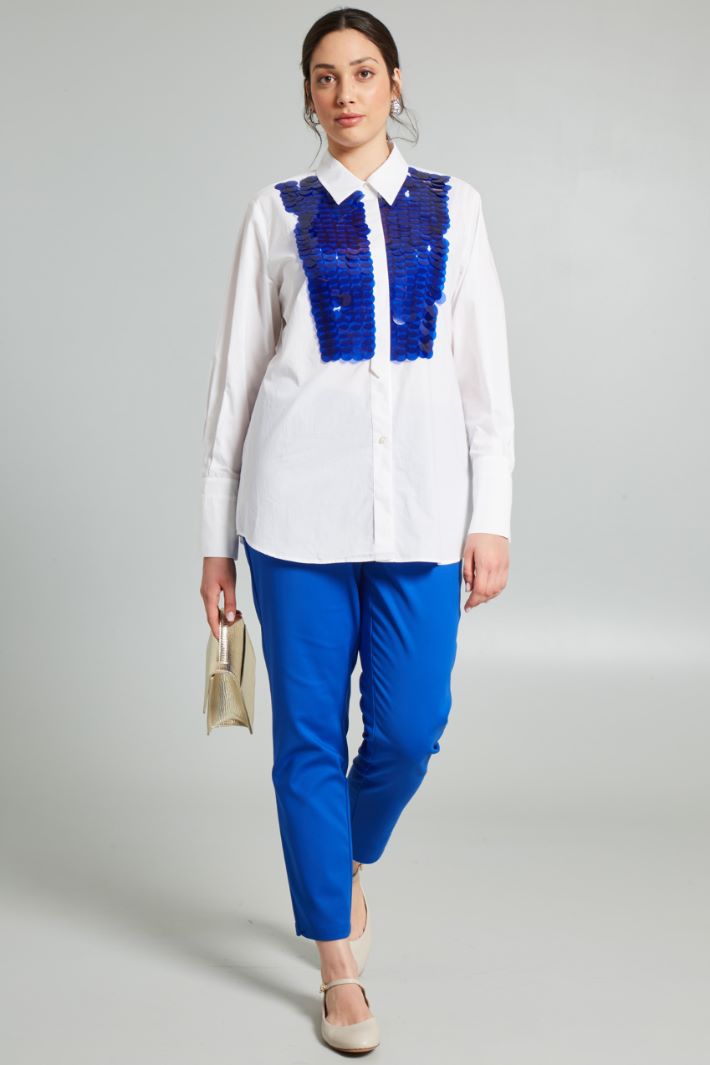 Camicia con dettagli - BIANCA BLU - Fashion Market