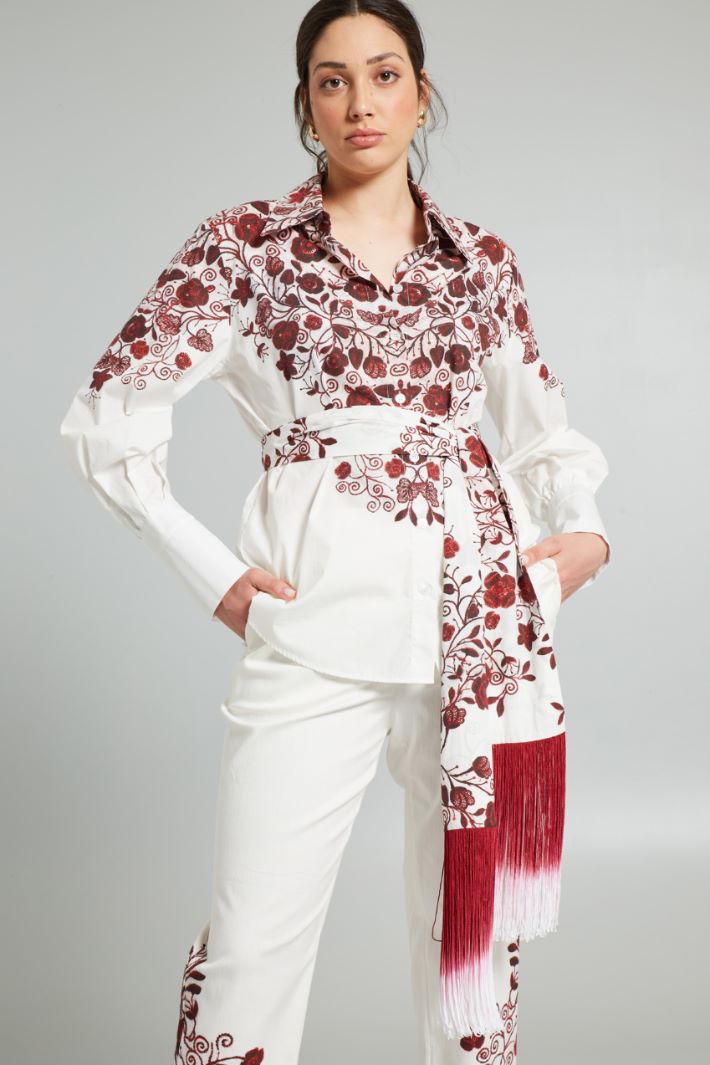Camicia stampata - BIANCO ROSSO - Fashion Market - 2