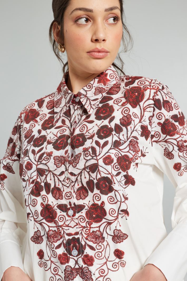 Camicia stampata - BIANCO ROSSO - Fashion Market - 3