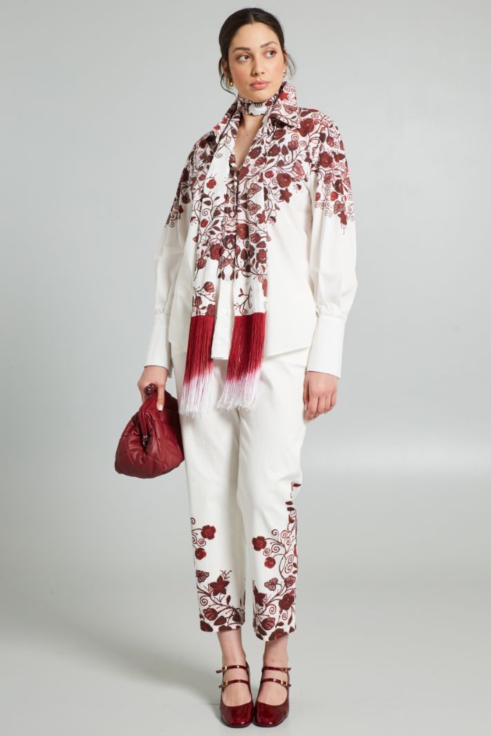 Camicia stampata - BIANCO ROSSO - Fashion Market