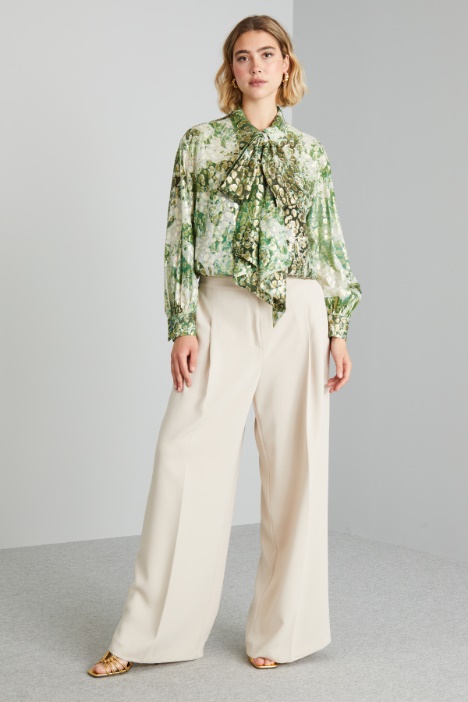 Camicia in fil coupé di seta - Fashion Market