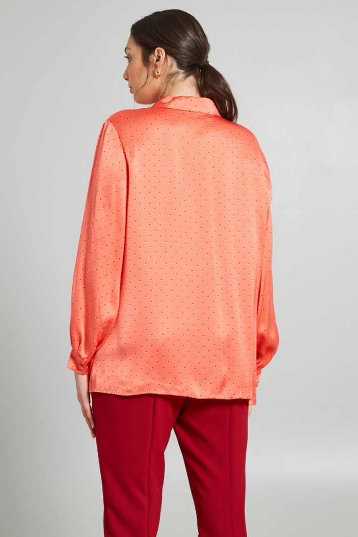Camicia in raso stampato - CORALLO - Fashion Market - 4