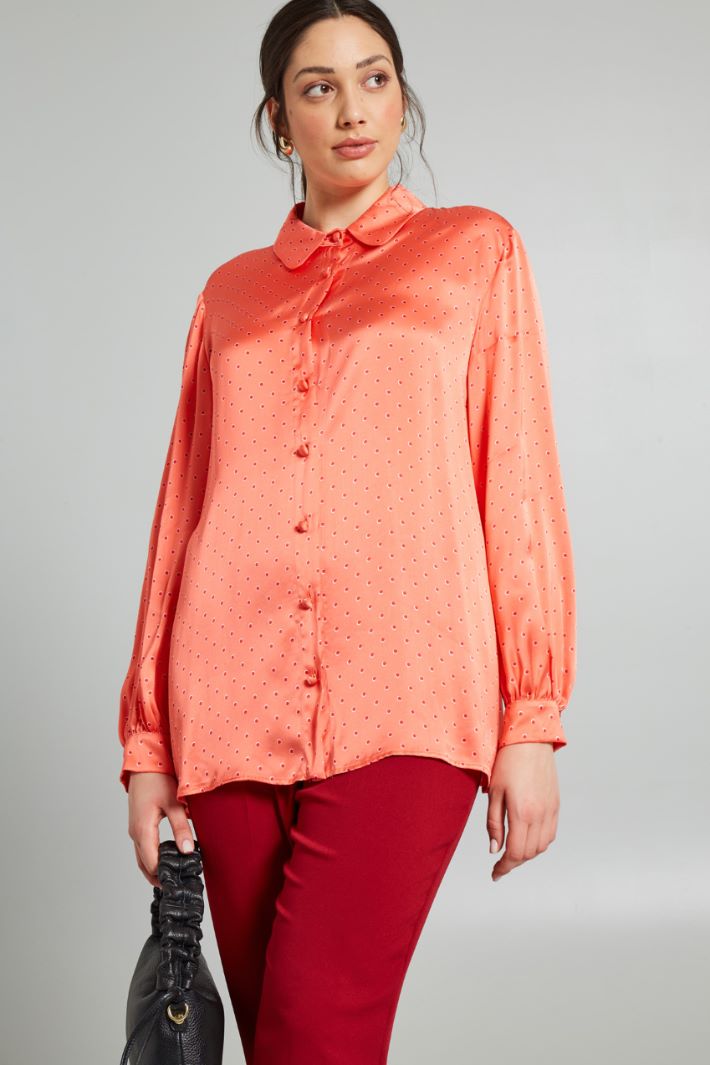 Camicia in raso stampato - CORALLO - Fashion Market - 2