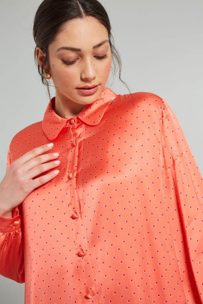 Camicia in raso stampato - CORALLO - Fashion Market - 3