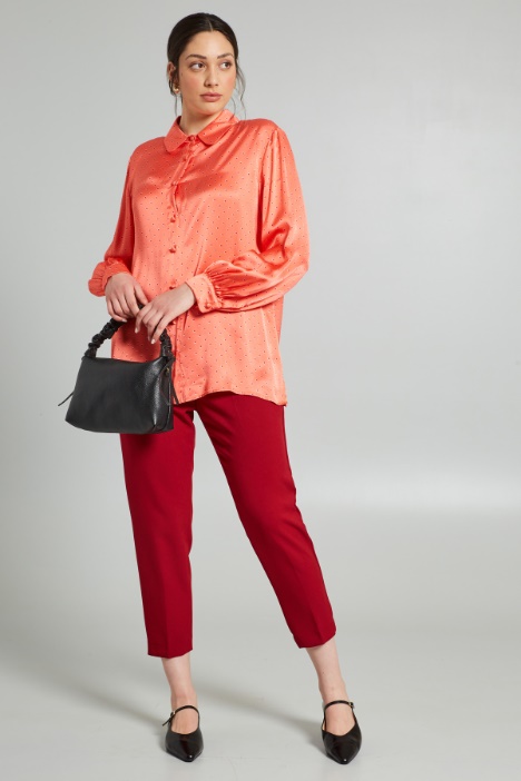 Camicia in raso stampato - Fashion Market