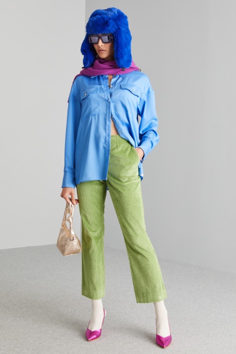 Camicia in twill con taschini - Fashion Market